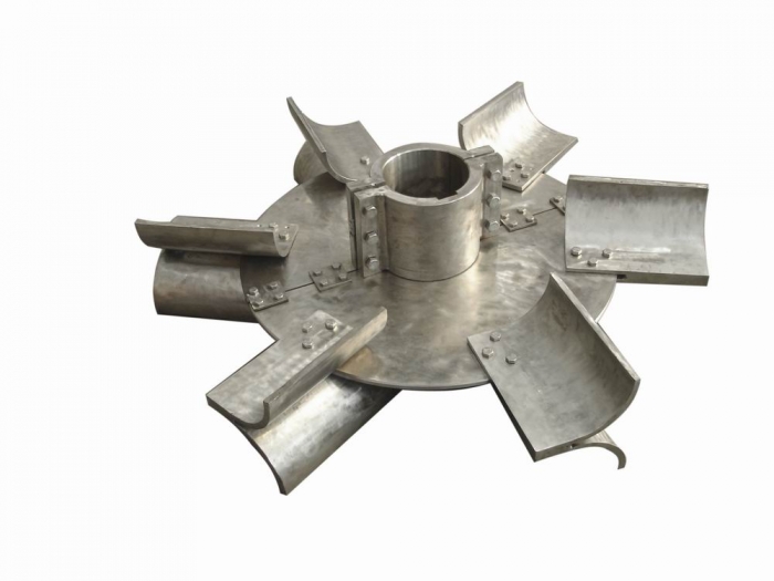 平直叶、弯叶、斜叶圆盘涡轮式搅拌器