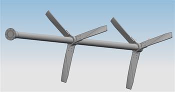 变截面三叶旋桨式搅拌器