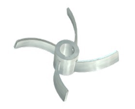 四叶后掠式及三叶锥底平桨式