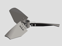 三窄叶可拆旋桨式