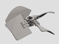 四宽叶可拆旋桨式