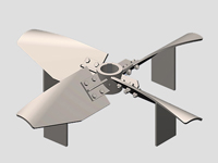 四窄叶可拆旋桨式(带稳定片）